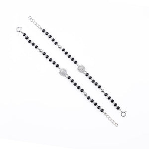 Black Beads Flower Nazariya for Kids