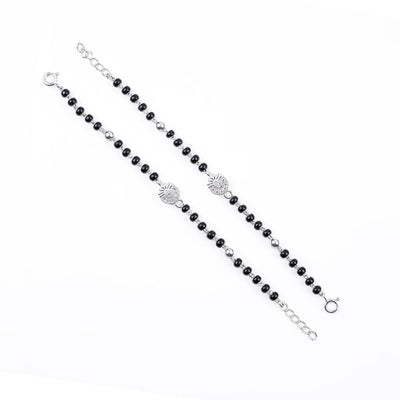 Black Beads Flower Nazariya for Kids