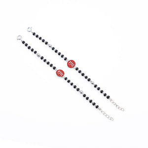 black beads Ram silver nazariya for kids