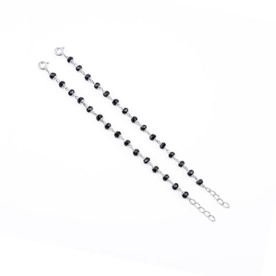 Powerful Black and Silver Beads Nazariya for Kids