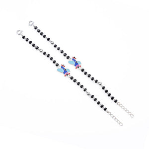black beads multicolor airplane silver nazariya for kids