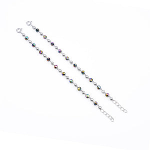 Multicolor Silver Beads Nazariya for Kids