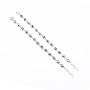 Silver Beads in A Greyish Tone Nazariya for Kids