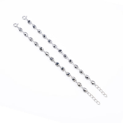 Silver Beads in A Greyish Tone Nazariya for Kids