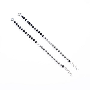 Best Black and Silver Beads Nazariya for Kids