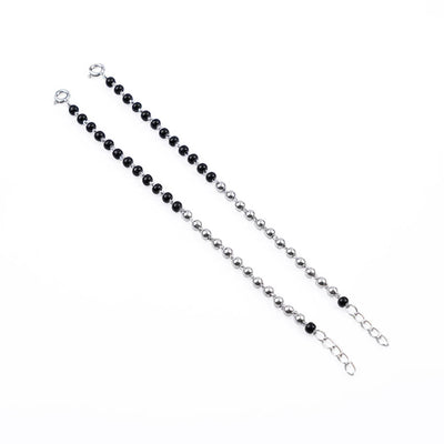 Best Black and Silver Beads Nazariya for Kids
