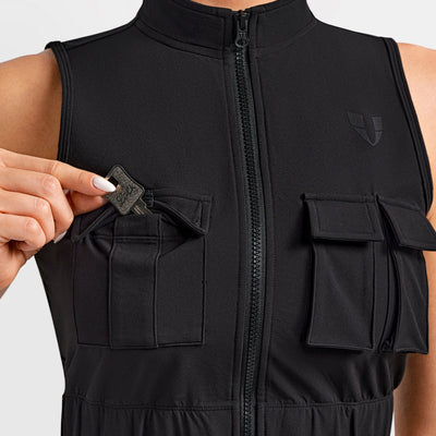 Cargo Power Moto top - Black