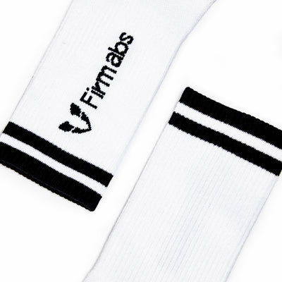 Firmabs Striped Sports socks - White