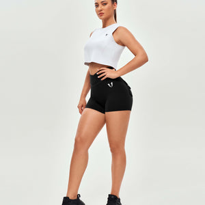 Athletic Crop Top - White