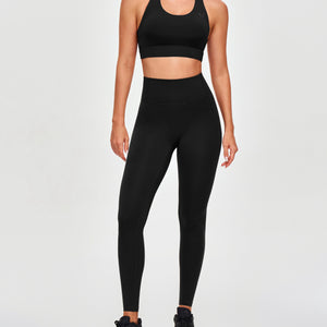High Waisted Workout Leggings - Black
