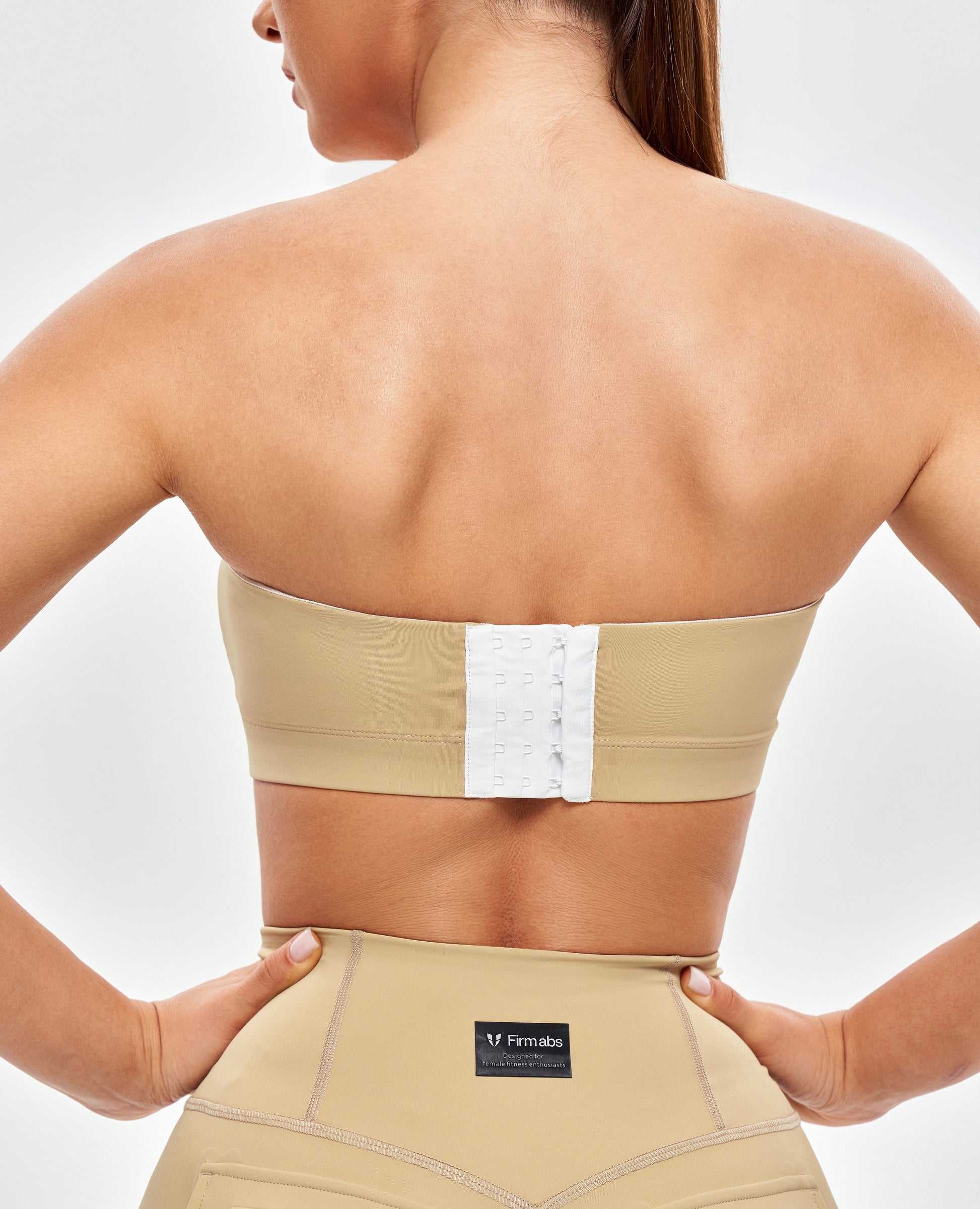 Strapless Sports Bra - Khaki Yellow
