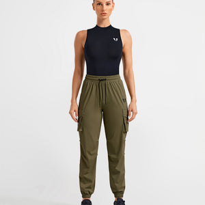 Cargo Pocket Joggers - Rock Gray Green