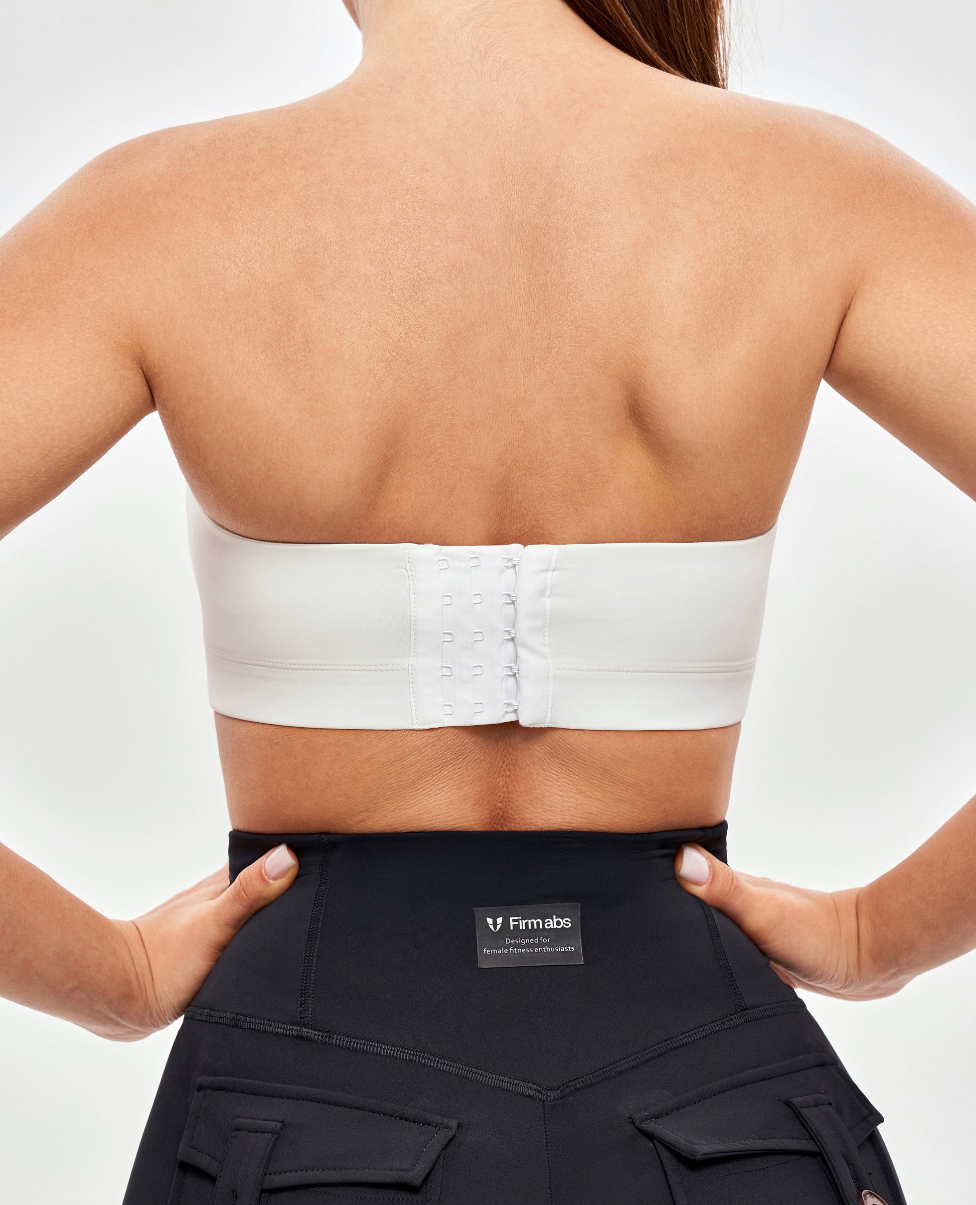 Strapless Sports Bra - White