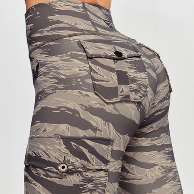 Cargo Fitness Leggings - Tiger Stripe Camo