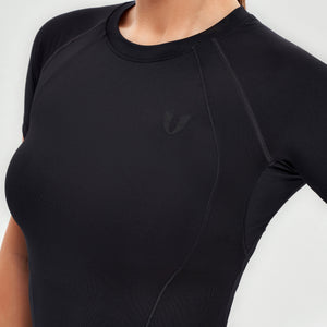 Round Neck Athletic T-shirt - Black
