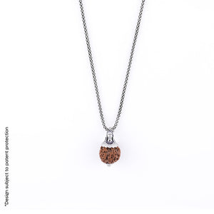 Adiyogi Pendant (5 Mukhi Nepali  Rudraksha) With Chain