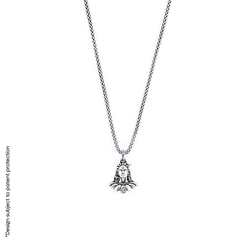 Adiyogi Pendant with Chain Silver 92.5