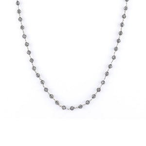 Silver Mala (Om Beads)