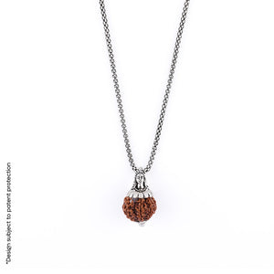 Adiyogi Pendant (7 Mukhi Nepali Rudraksha) With Chain