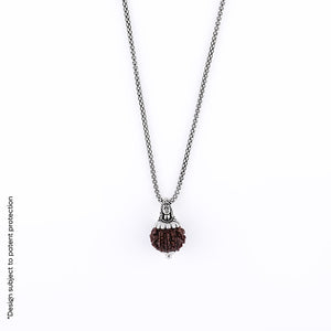 Adiyogi Pendant (10 Mukhi Nepali  Rudraksha) With Chain