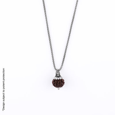 Adiyogi Pendant (10 Mukhi Nepali  Rudraksha) With Chain