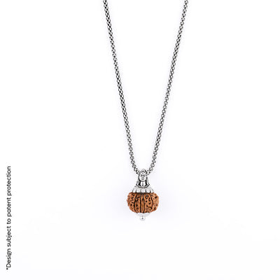 Adiyogi Pendant (12 Mukhi Nepali  Rudraksha) With Chain
