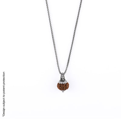 Adiyogi Pendant (9 Mukhi Nepali Rudraksha) With Chain