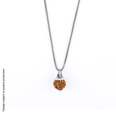 Adiyogi Pendant (8 Mukhi Nepali  Rudraksha) With Chain