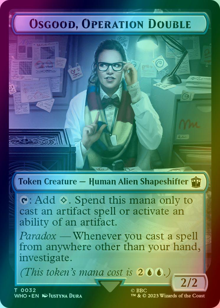 Alien Token (02) // Osgood, Operation Double Token (32) [Universes Beyond: Doctor Who: Tokens] [Foil]