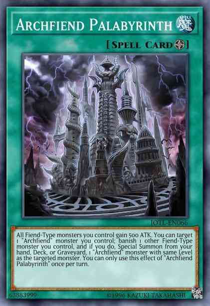 Archfiend Palabyrinth - JOTL-EN066 - Rare - Unlimited