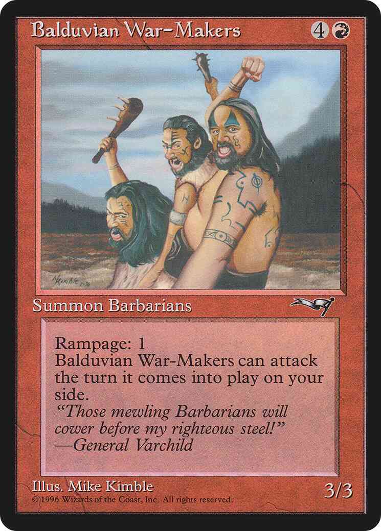 Balduvian War-Makers [All Facing Left] [66a] [Alliances] [Non-Foil]