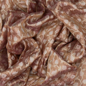 Light Peach Banarasi Tissue Silk Saree With Mango Vine Motifs