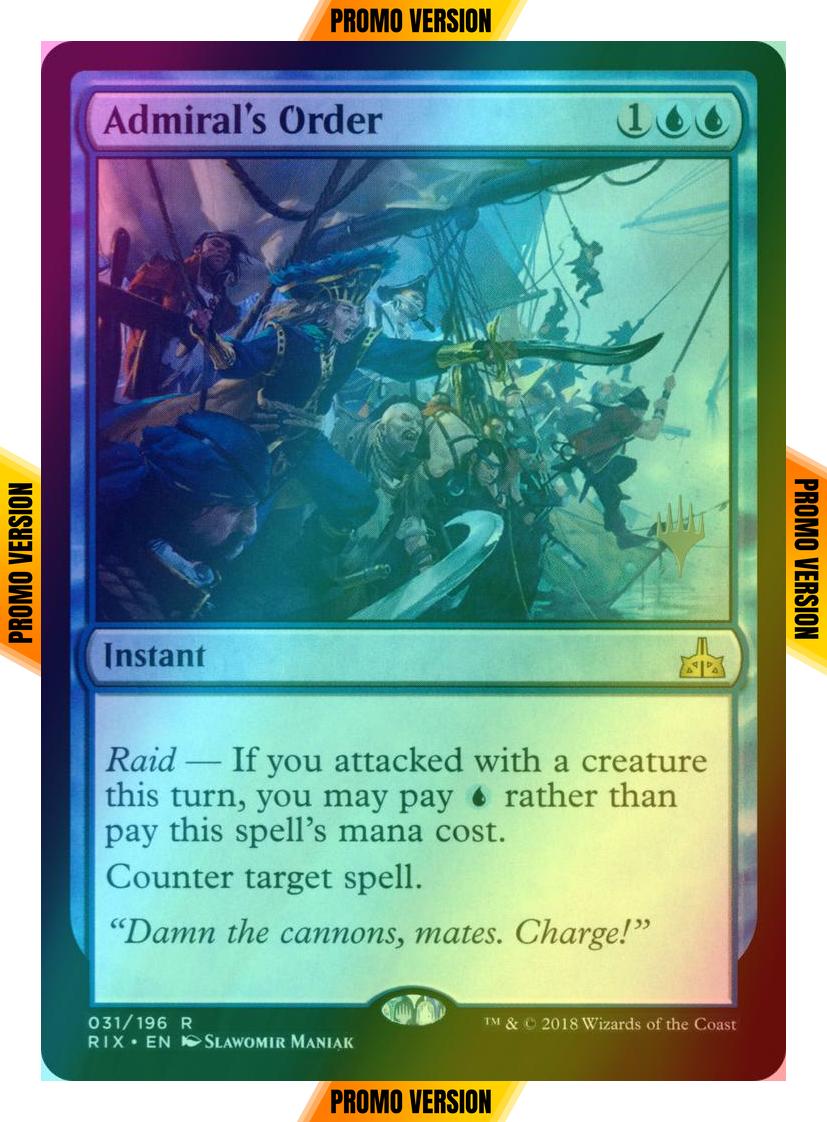 Admiral's Order [31p] [Promo Pack] [Rivals of Ixalan Promos] [Foil]