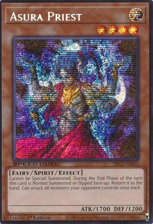 Asura Priest - SBC2-ENI05 - Prismatic Secret Rare - 1st Edition