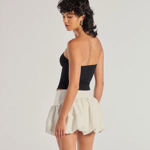 Adorable Glam Rhinestone Bow Cutout Corset Top
