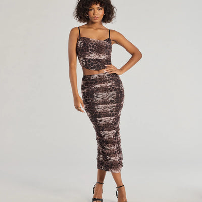 Unmatched Boldness Leopard Print Crop Top