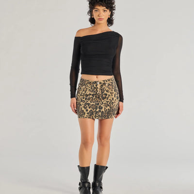 Sultry Fave Sheer Mesh Long Sleeve Top