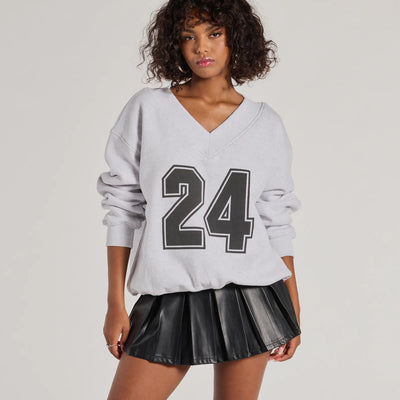 24 Graphic Oversized Pullover Sweatshirt