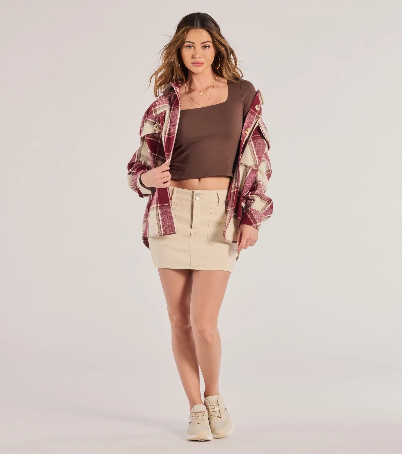 Back To Basics Cropped Long Sleeve Top
