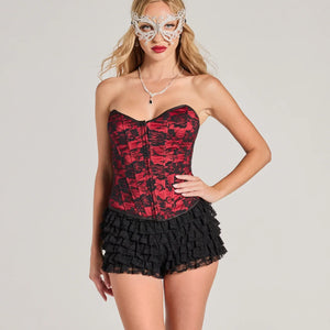 Queen Of Midnight Lace Corset Top
