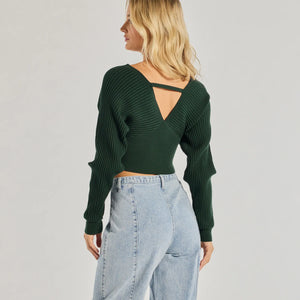 Feeling Cozy Ribbed Knit Long Sleeve Top