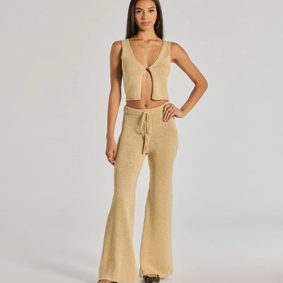 Glow Up Button-Front Cropped Vest