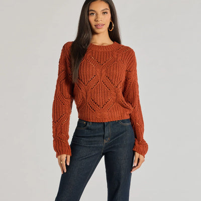 Cozy Mood Cable Knit Pullover Sweater