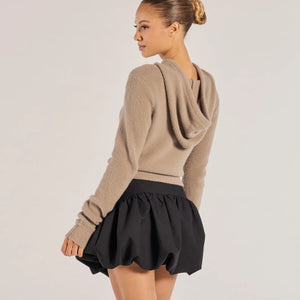 Stay Cozy Ribbed Knit Pullover Hoodie