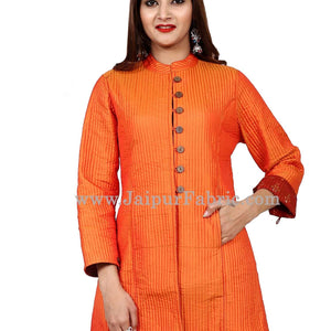 Women Orangish Jacket