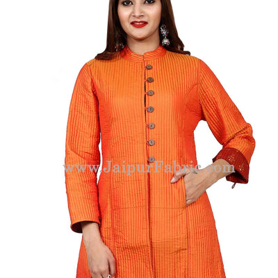Women Orangish Jacket