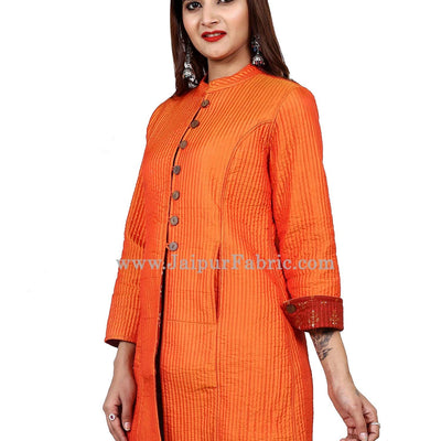 Women Orangish Jacket