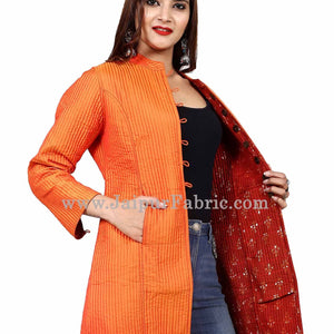 Women Orangish Jacket