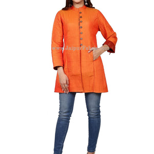 Women Orangish Jacket