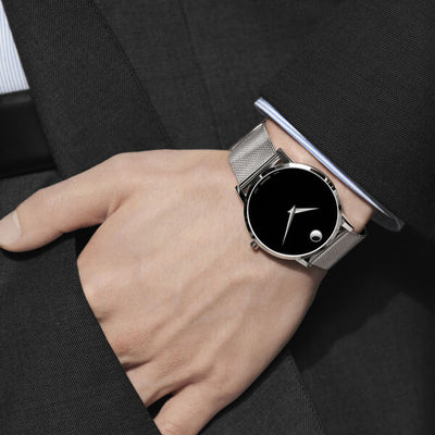 Movado Museum Classic Black Dial Men 40mm